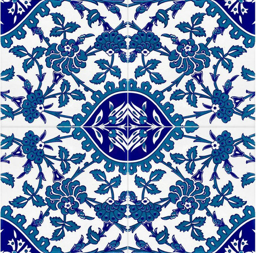 Iznik piastrelle turche - turche, con