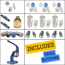 Set pressa manuale, rivetti, occhielli, occhielli, occhielli, perle a scatto, matrici punzonatrici