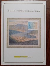 FOLDER COMO CITTA' DELLA SETA 2001 FOULARD IN SETA PERFETTO!!