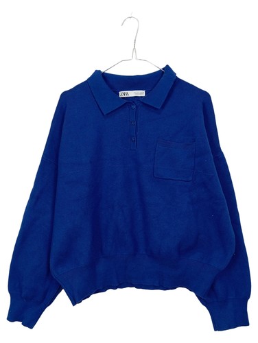 Zara maglione donna blu - blu, collo