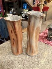 Coppia di vasi in ceramica