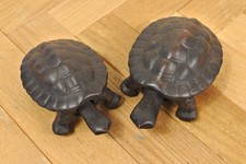 Coppia di statuine tartarughe