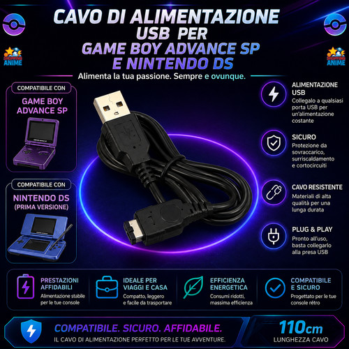 Cavo alimentazione usb - cavo, per