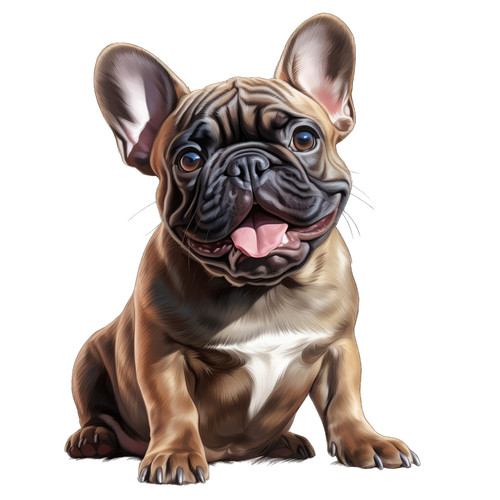 Bulldog francese cane auto