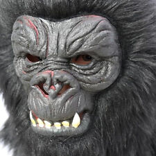 Hairy Gorilla Mask costume monkey head cosplay circus ape plush party animal