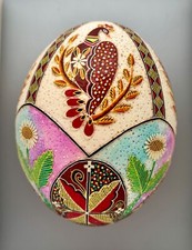 Uovo di Pasqua struzzo Pysanka