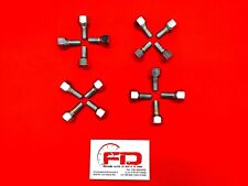 BULLONI RUOTA CROMATI FIAT 500D F L R/126 OP CERCHI LEGA  CROMATI 10m  PEZZI 16 