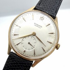 Orologio Wyler Vetta Incaflex 18K Oro ROSA / Cal 32 / Vintage anni '60 36mm