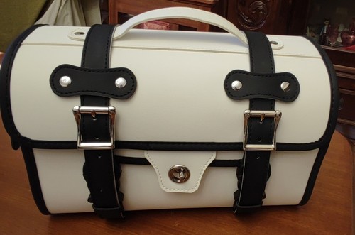 Borsa moto bianca nera - moto,