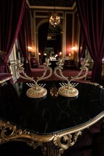 Antica Coppia Di Candelabri