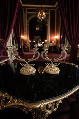 Antica coppia candelabri - antica,