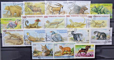 Tagikistan Animali Fauna 18 Francobolli Differenti Timbrati (C.5A)