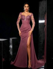 Abito damigella da sera da cerimonia vestito lungo elegante matrimonio