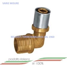 GOMITO MULTISTRATO PRESSARE TH MASCHIO PER TUBO MULTISTRATO VARIE MISURE ITALY