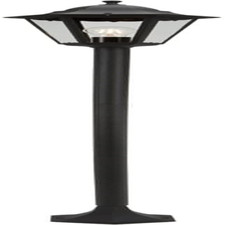 5000.035 Lampione Classico in Ghisa, Lanterna Classica, Alluminio/Vetro, Nero