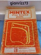 Catalogo Ricambi Pastiglie Freni Auto E Autocarri D'epoca ( Mintex ) Vedi Foto