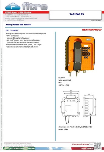 Fitre tas2000rv weatherpy - fitre,