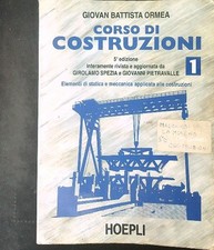 CORSO DI COSTRUZIONI 1 ORMEA GIOVAN BATTISTA HOEPLI 1993  BROSSURA