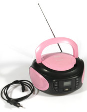 PRL) LAUSON RADIO LLB995 PINK LETTORE CD PORTATILE PORTABLE DISC DISK USB IN