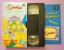 VHS Film Ita Animazione I Simpson Prima Stagione 5 Homer Videocassetta(V37)