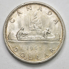 CANADA Elizabeth II - 1 Dollar 1965 Argento Silver
