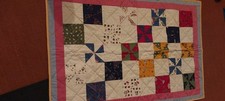 Copriletto patchwork fatto a