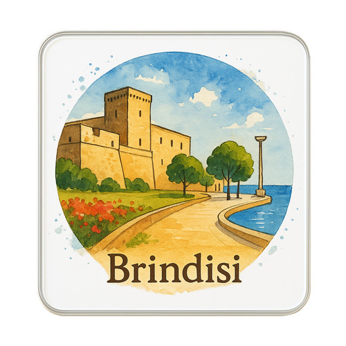 Brindisi italy fridge magnet - brindisi,,