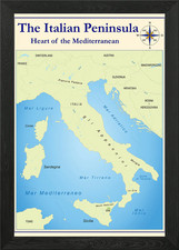 Mappa della Penisola Italiana