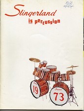 Catalogo batteria Slingerland 1973 con listini prezzi e foglio Kashian