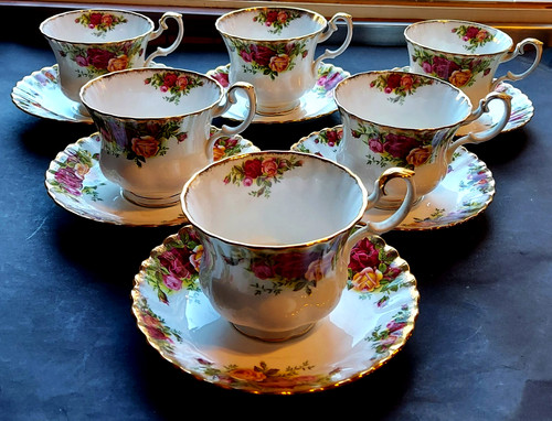 Six royal albert - albert, old