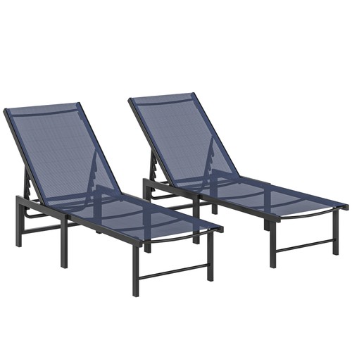 Outsunny set lettini - set, 2