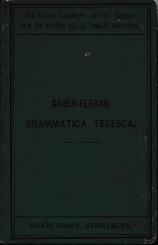 Grammatica tedesca della - grammatica,