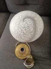 Lampada Lampadario sospensione in vetro soffiato di Murano vintage Anni 80 