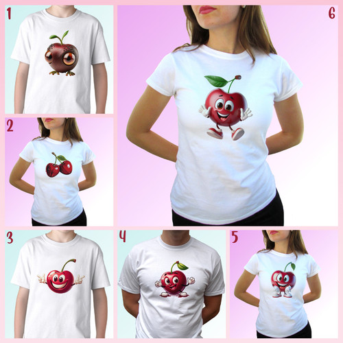 Shirt ciliegia maglietta - t-shirt,