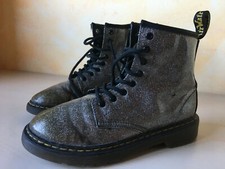 ANFIBI DR MARTENS DELANEY  CON CERNIERA   glitter brillantini EUR. 34
