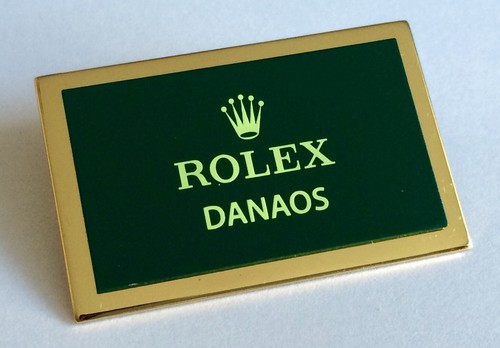 Rolex danaos display plaque - rolex,