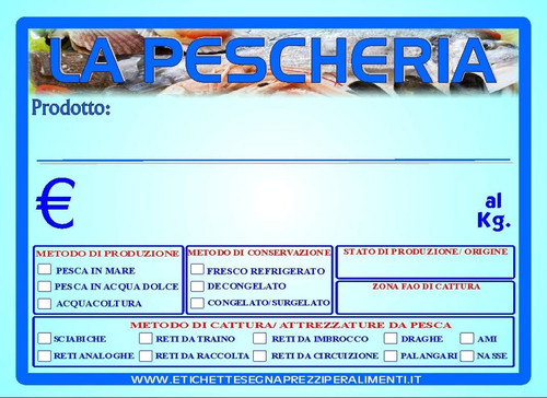 Segnaprezzi plastificati - 30,