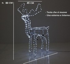 Renna natalizia grande testa