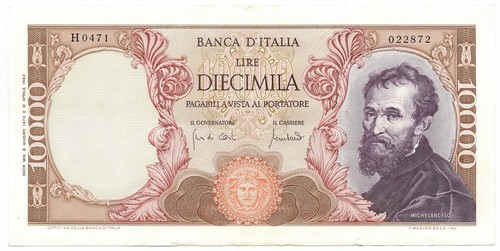 10000 lire banca italia - 10000,