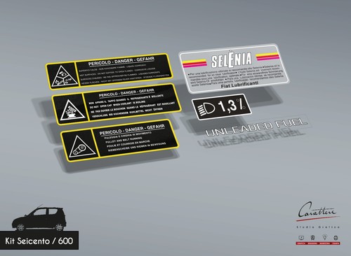 Kit adesivi fiat seicento - fiat, /
