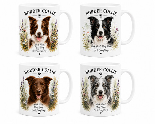 Border collie mug dog - border, lover