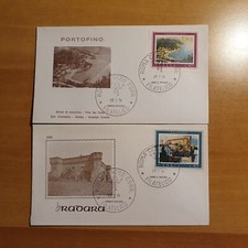1974 - FDC italia- Portofino + Gradara