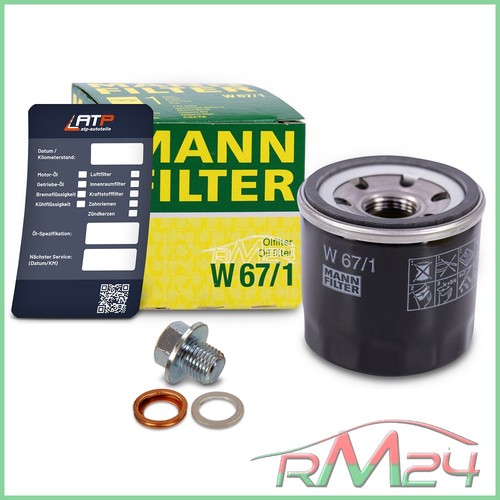 Mann filtro olio tappo - mann,