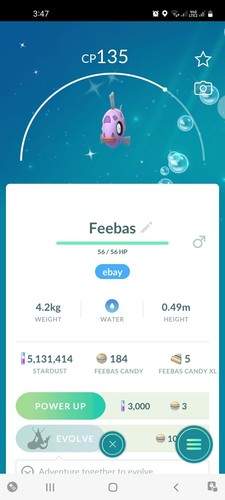 Shiny feebas pokemon ultra - feebas,