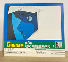 Vota per attaccare Mobile Suit Gundam Cassette Tape Index Card anni 80 Ep.3...