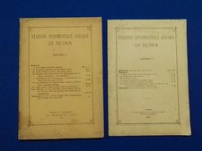 1876  STAZIONE SPERIMENTALE AGRARIA DI ROMA _ CHIMICA, BOTANICA, CAMPAGNA ROMANA