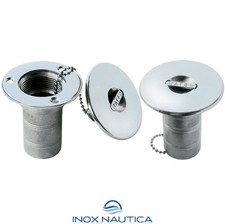 TAPPO IMBARCO ACQUA Ø 38 MM IN ACCIAIO INOX 316 PER BARCA GOMMONE