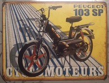 plaque métal vintage Peugeot