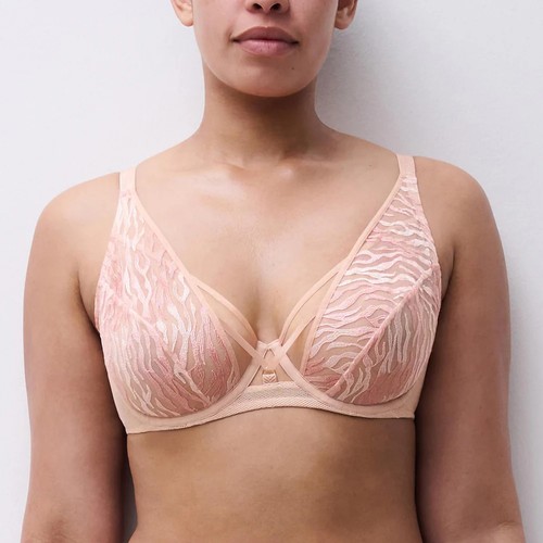 Reggiseno pizzo zebrato con - pizzo,