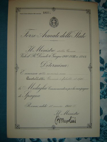 Regio esercito mvsn diploma - ,
